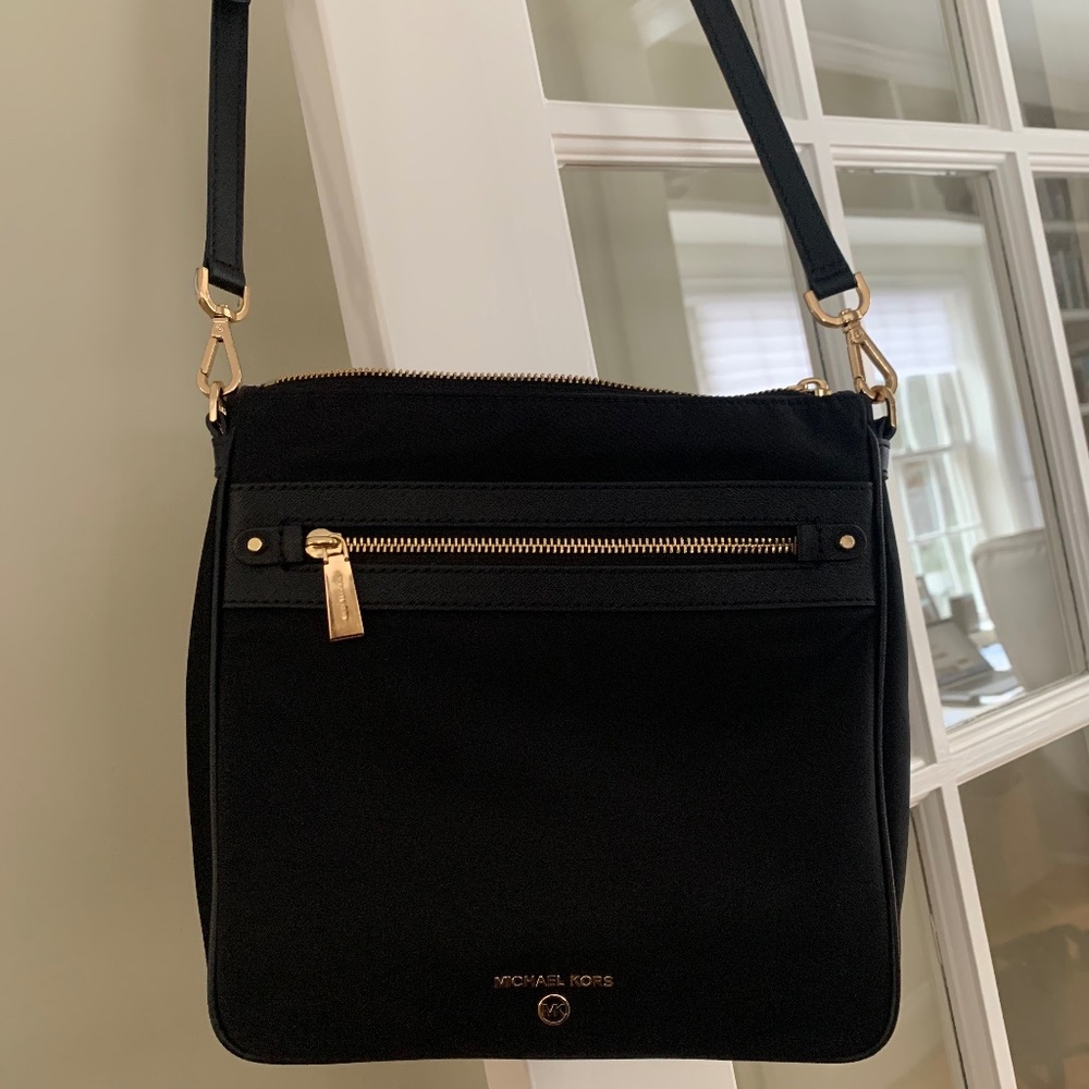 Michael Kors Lightweight Black Nylon Shoulder Bag